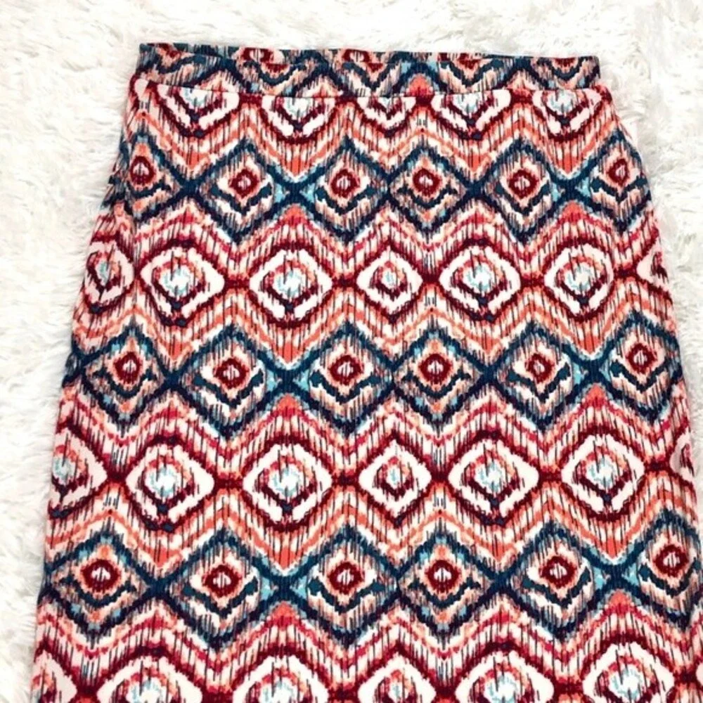 MATTY M Midi Pull-on Stretch Below Knee Skirt